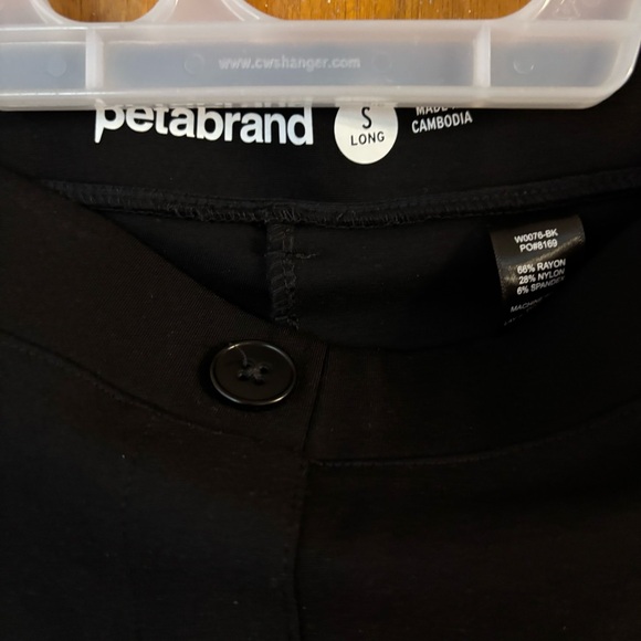 Betaband black straight leg pants.   Small. TALL - Picture 8 of 8